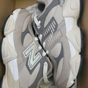 New Balance Gray and White Sneakers